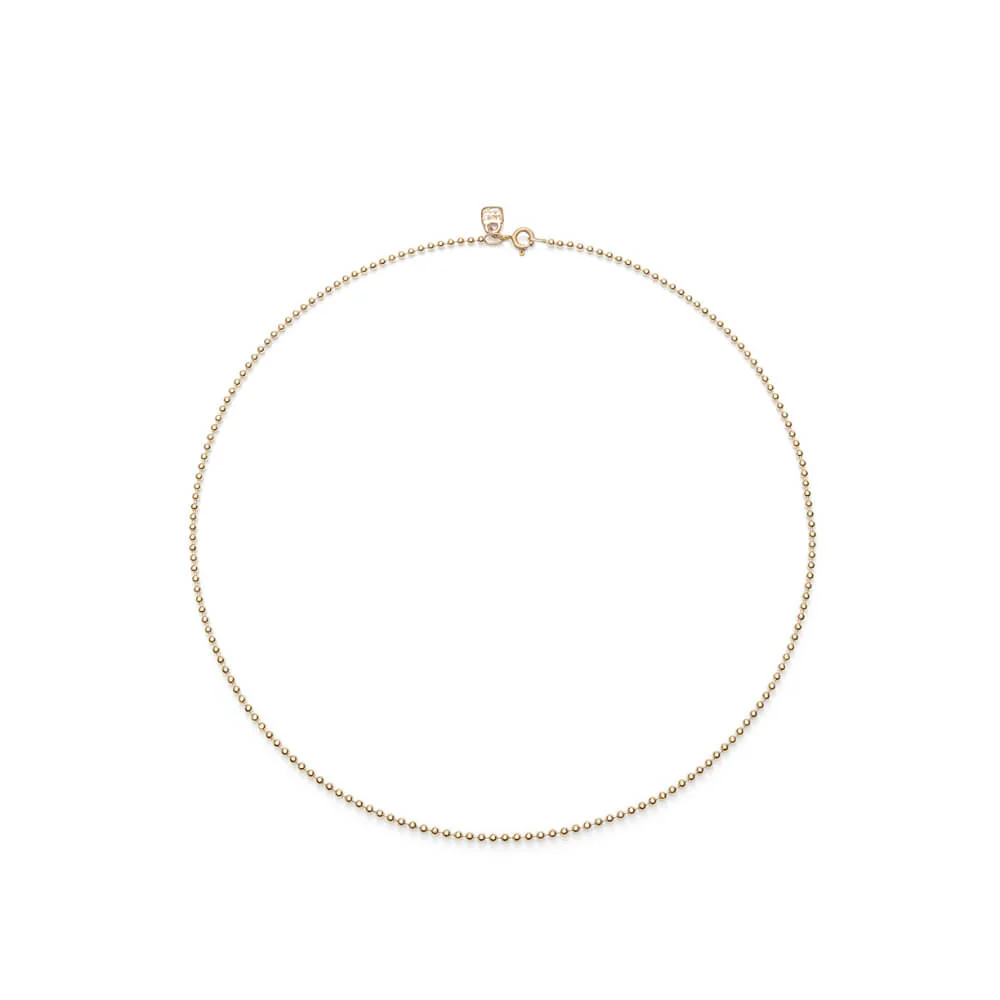 UNOde50 Gold Beaded Mid-Sized Chain