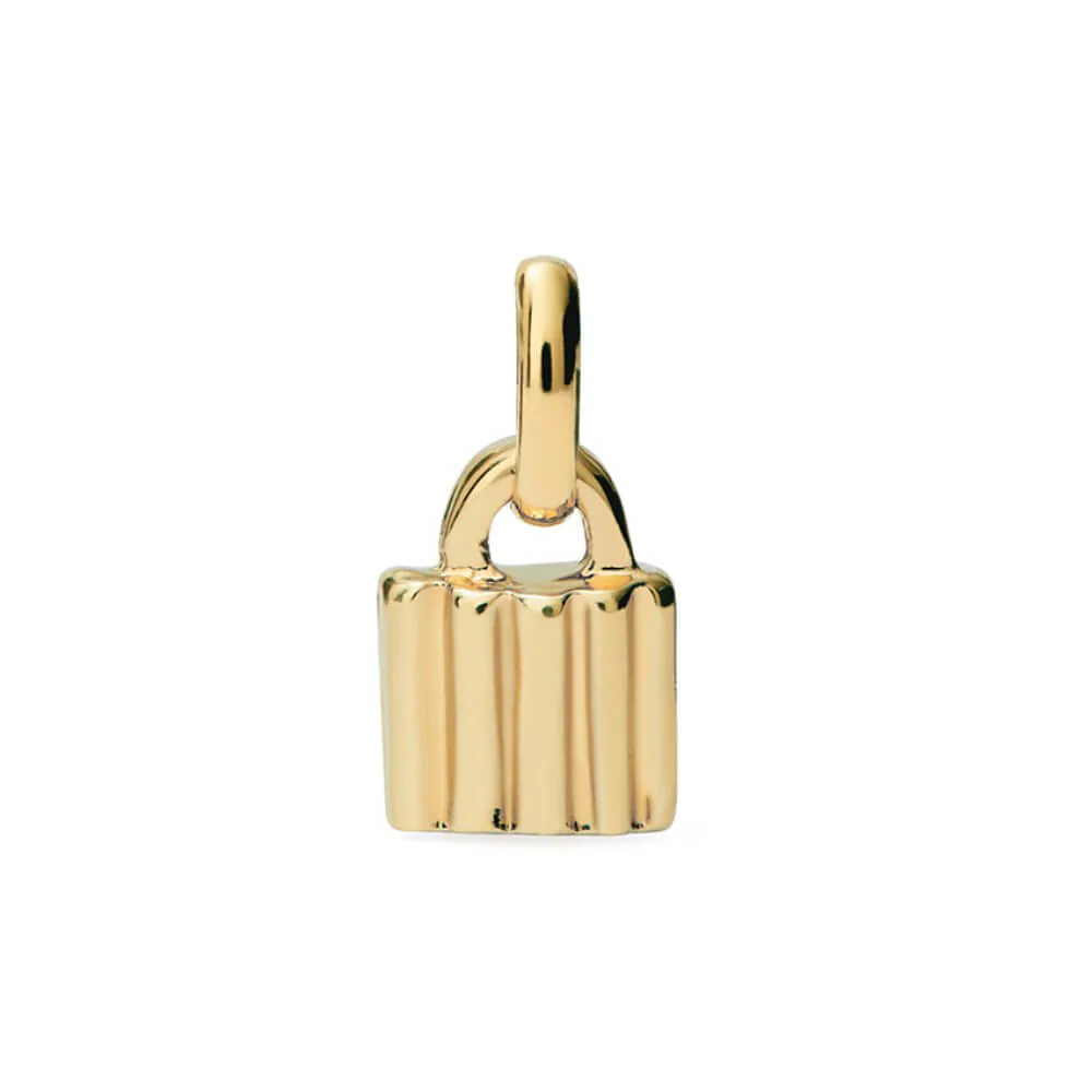 UNOde50 Gold Padlock-Shaped Charm