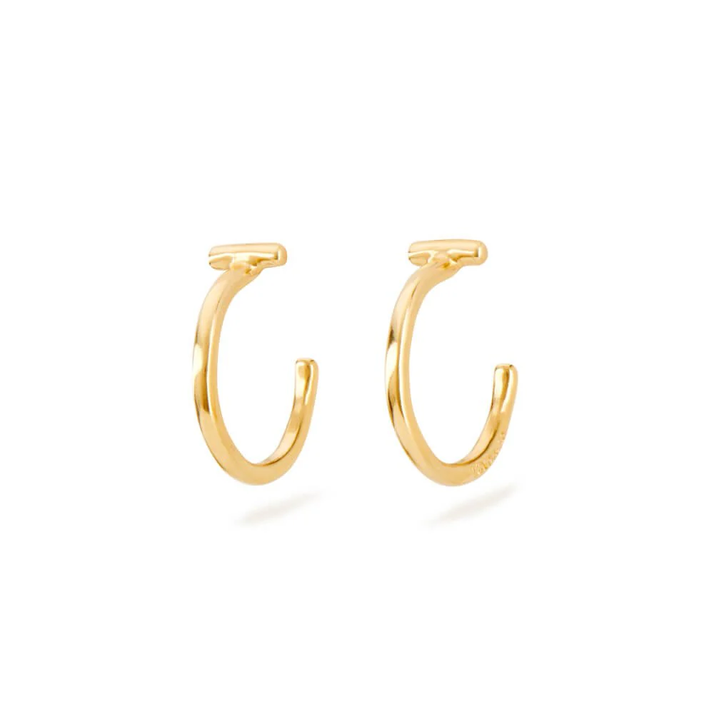UNOde50 Gold Round Earrings