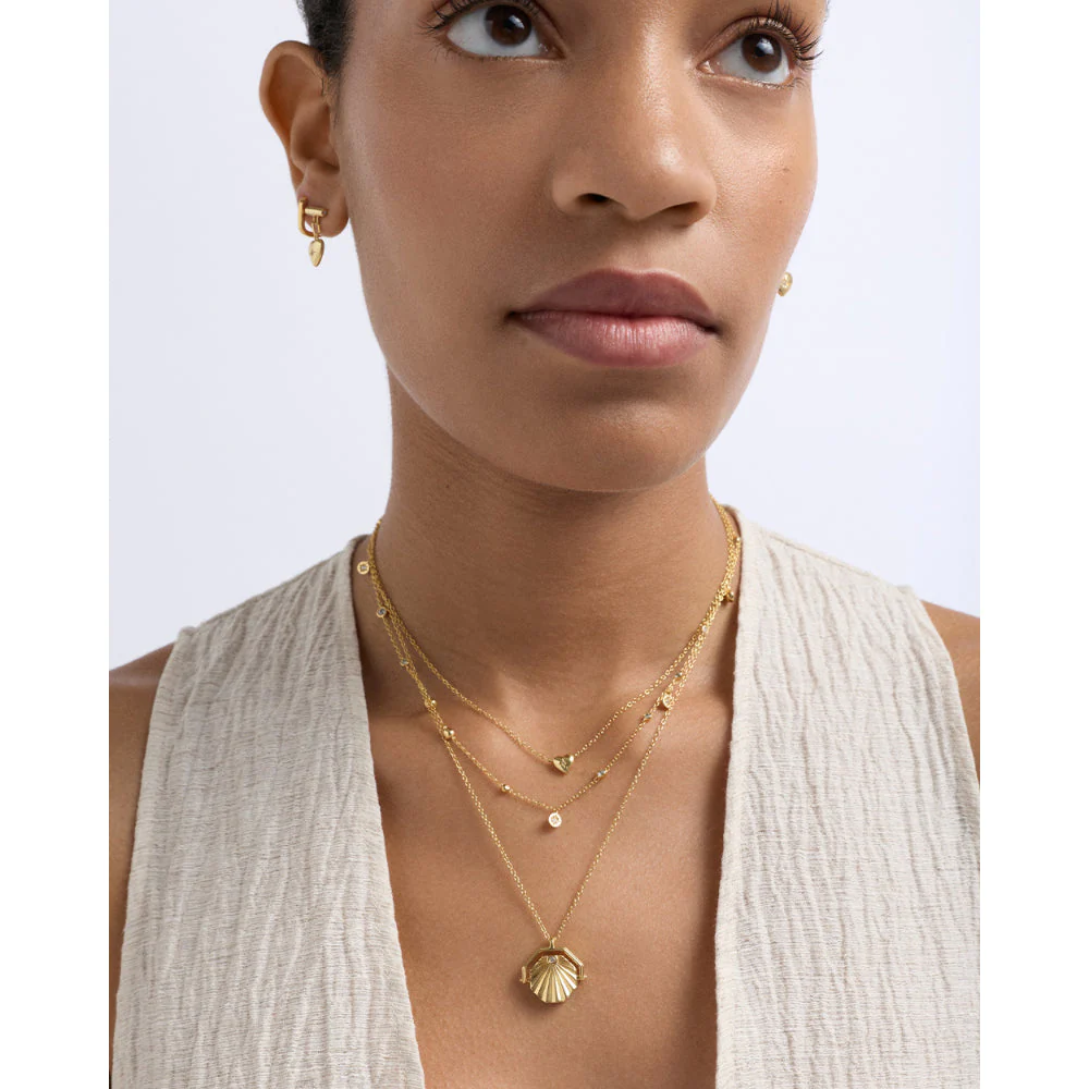 Astley Clarke Gold Biography Mini Heart Necklace - Image 4