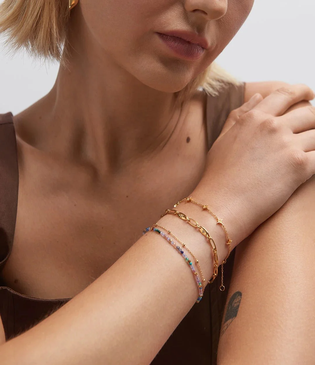 Astley Clarke Gold Vermeil Biography Bracelet - Select Your Gemstone Stack - Image 6