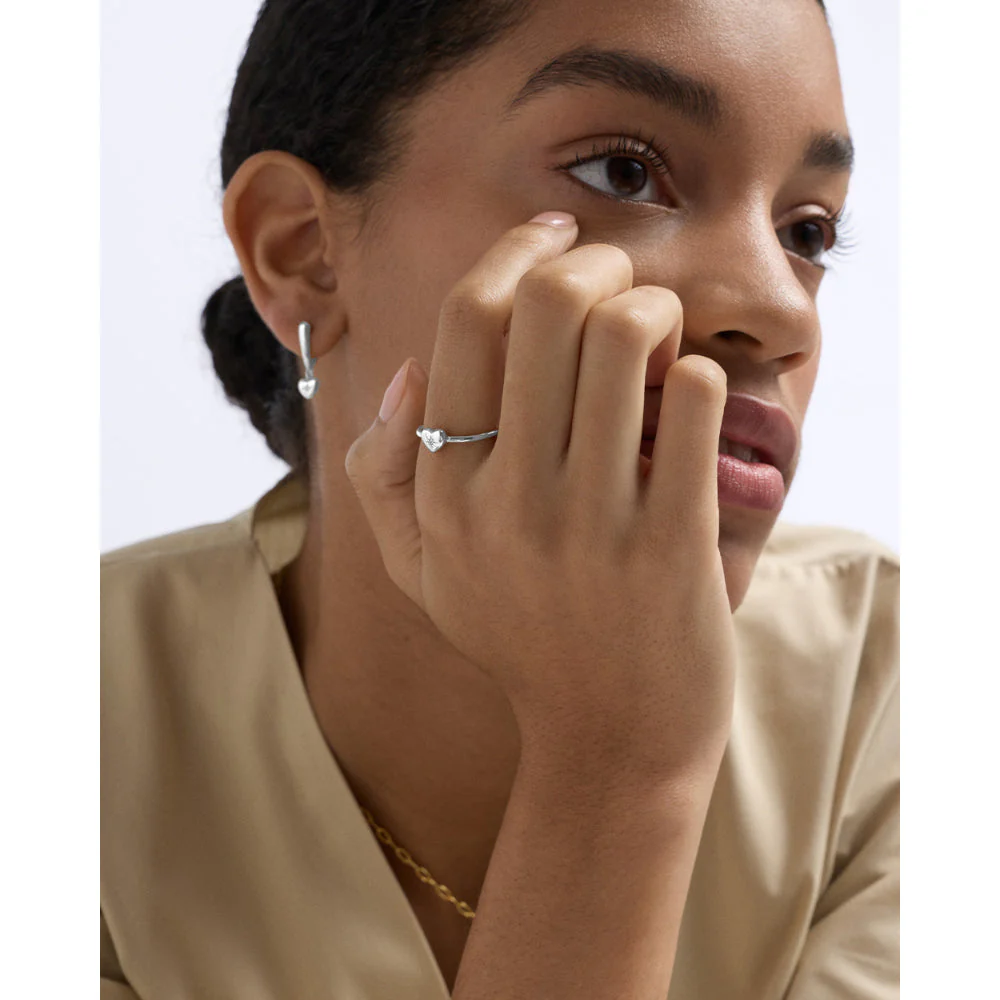 Astley Clarke Silver Biography Heart Ring - Image 4