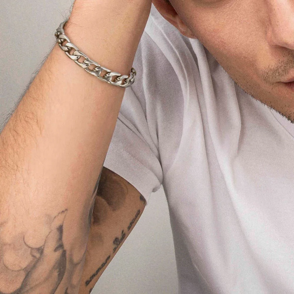 Nomination B-Yond (Striped Curb) Large Mens Bracelet - Image 2