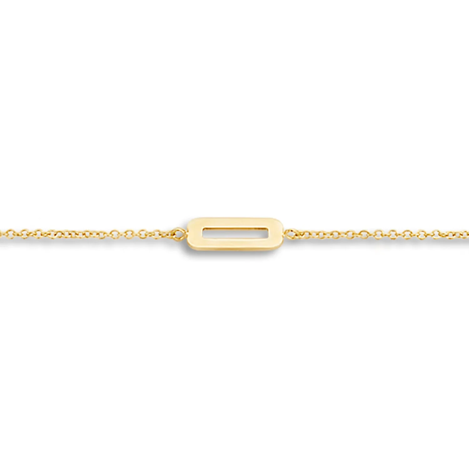 Blush 14ct Solid Gold Long Link Bracelet - Image 3