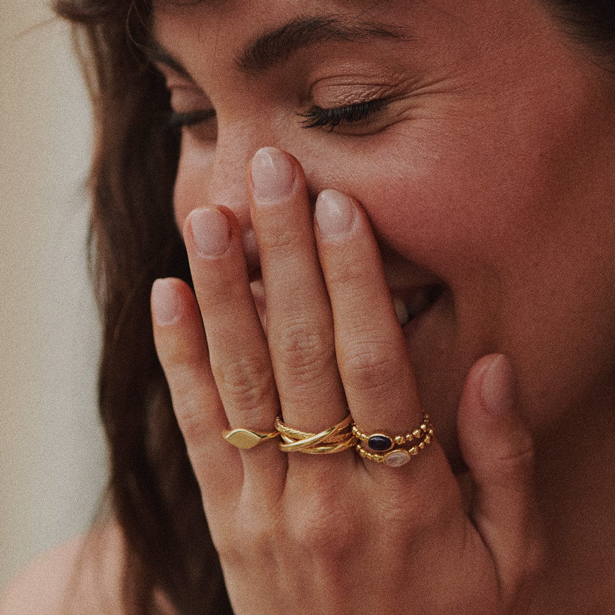 Daisy London Gold Healing Stone Ring - Image 13