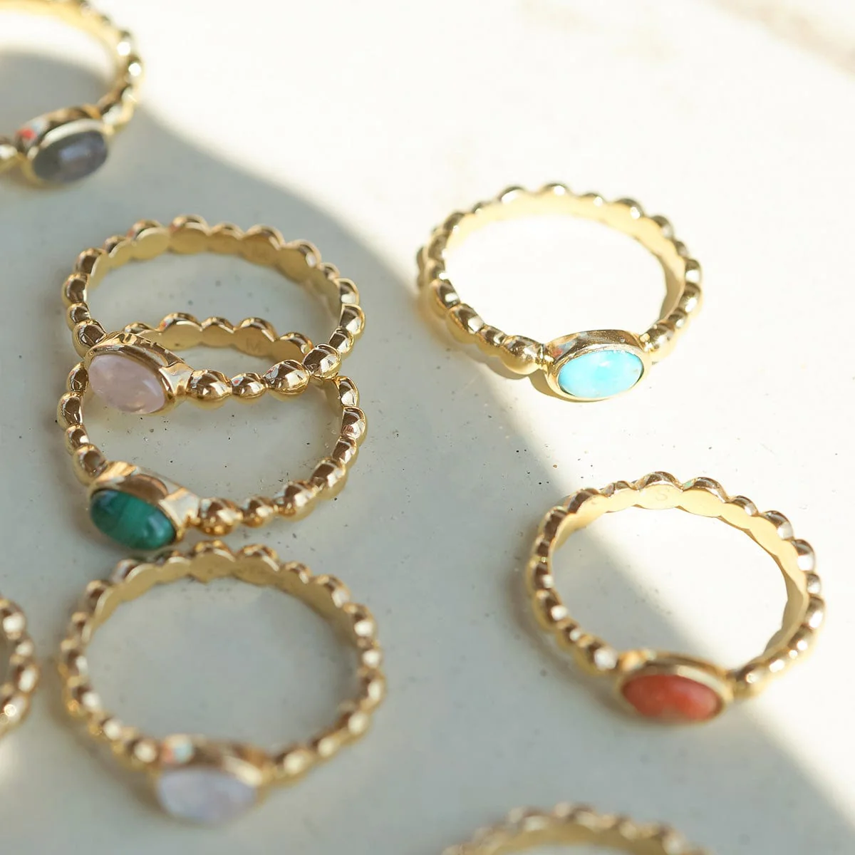 Daisy London Gold Healing Stone Ring - Image 18