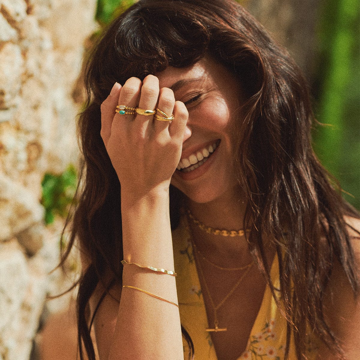 Daisy London Gold Healing Stone Ring - Image 19