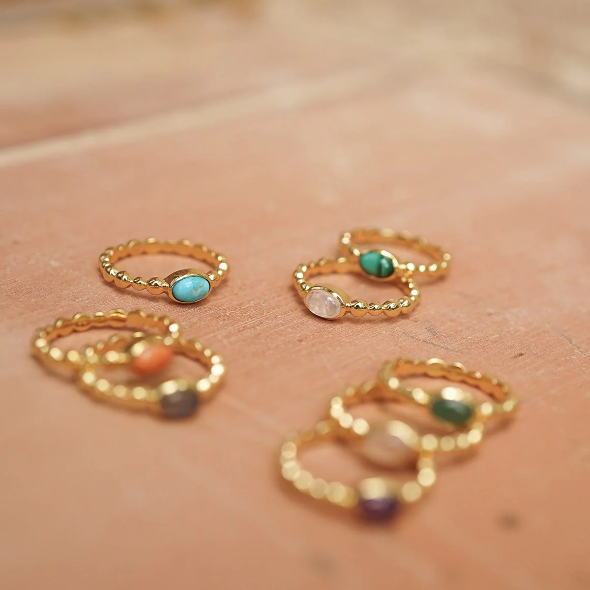 Daisy London Gold Healing Stone Ring - Image 20