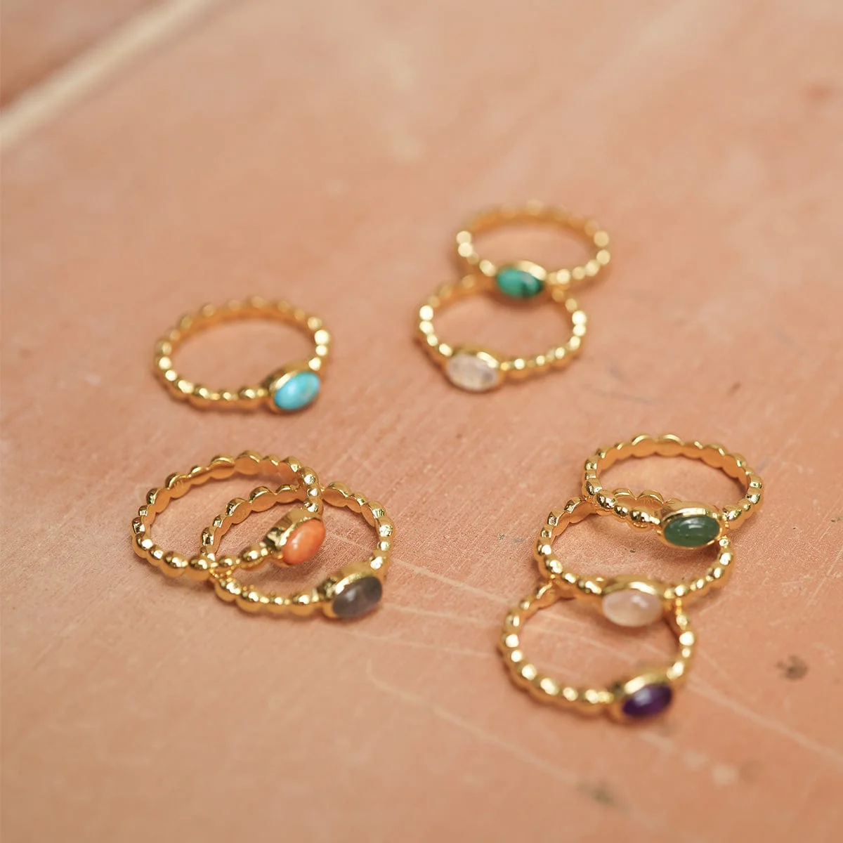 Daisy London Gold Healing Stone Ring - Image 28