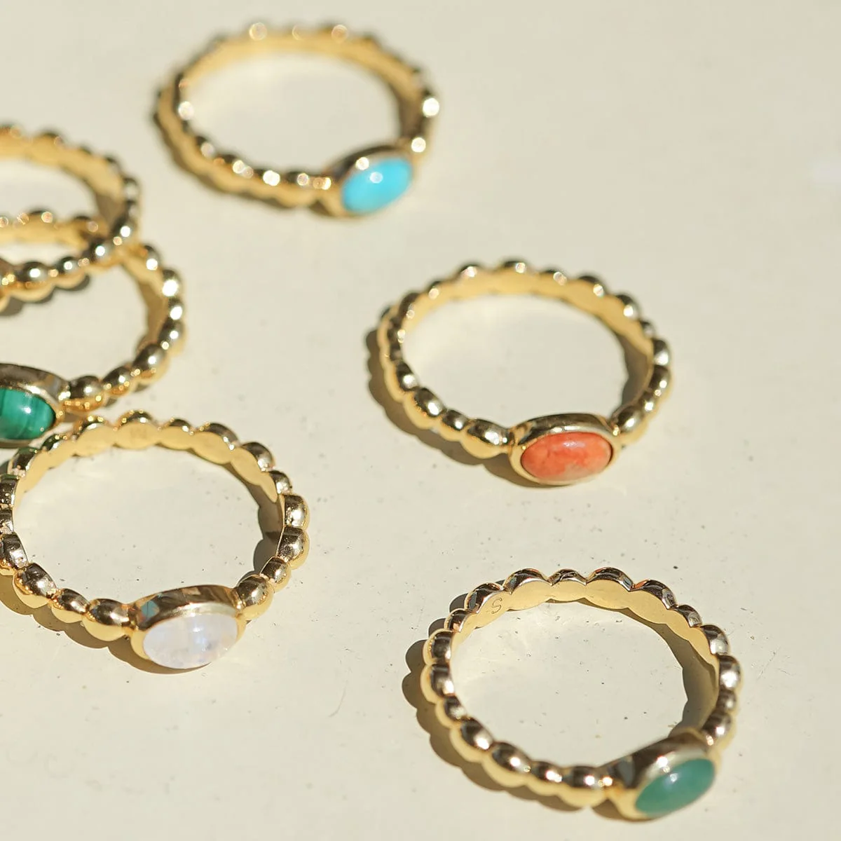 Daisy London Gold Healing Stone Ring - Image 31
