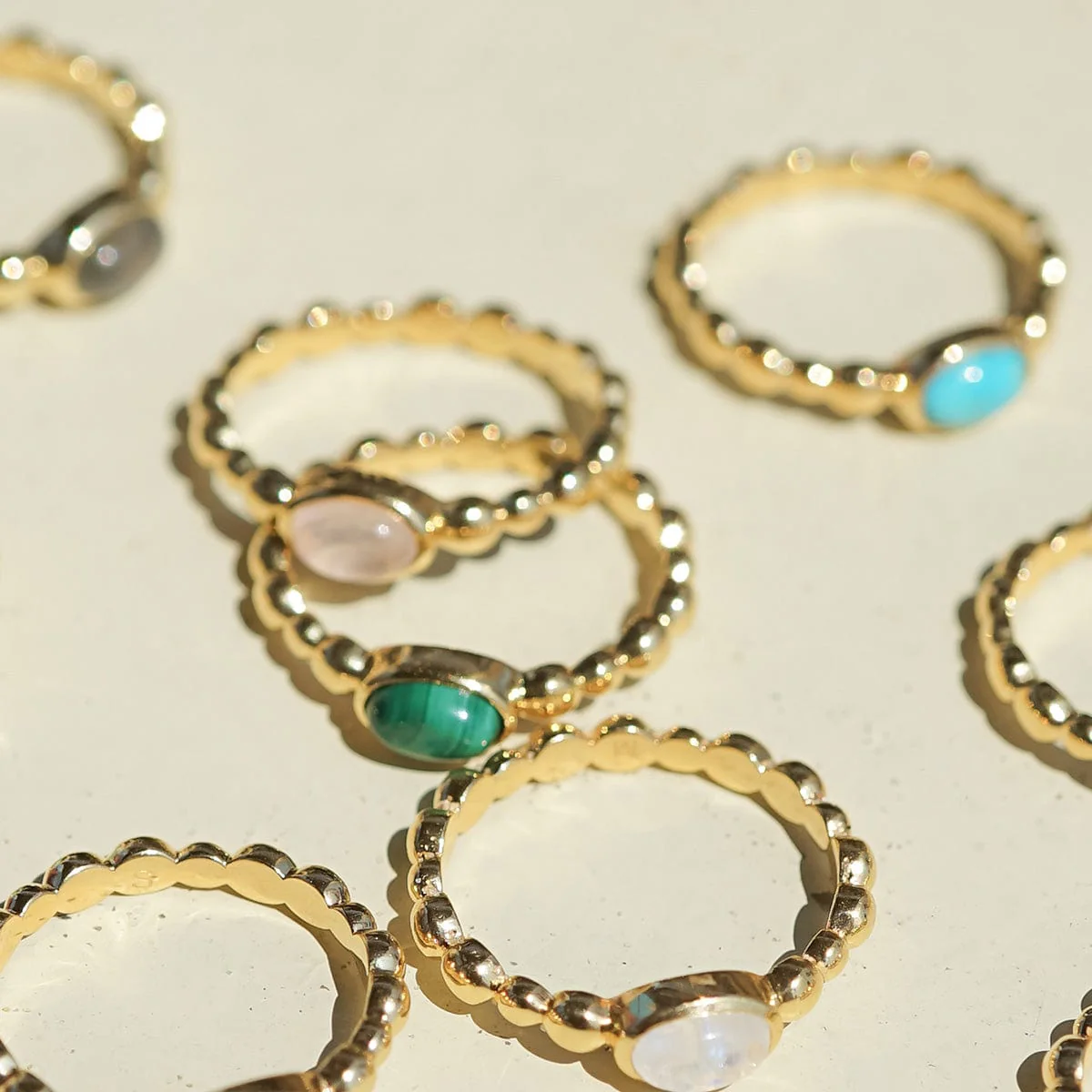 Daisy London Gold Healing Stone Ring - Image 37