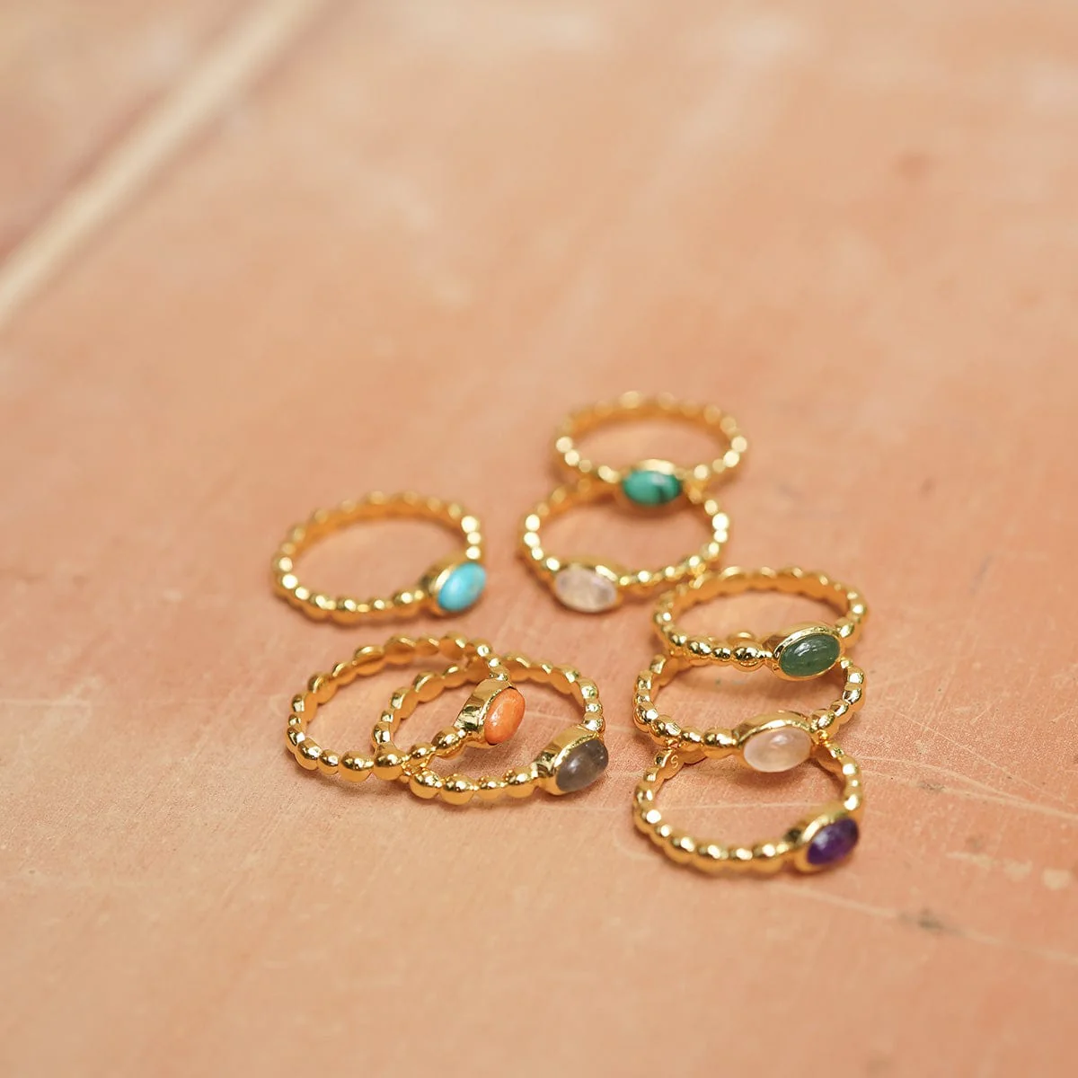 Daisy London Gold Healing Stone Ring - Image 43