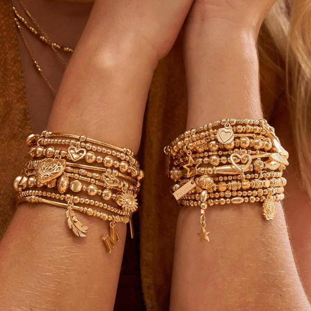 ChloBo 18CT Gold Plated Didi Sparkle Butterfly Bracelet - Image 4