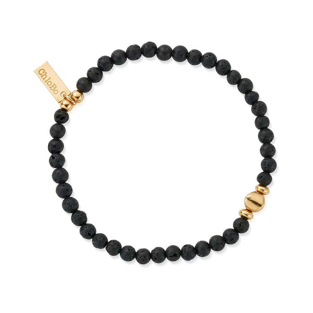 ChloBo Men's
Plated
Black Lava Bracelet