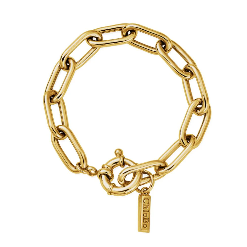 ChloBo Gold Chunky Link Bracelet