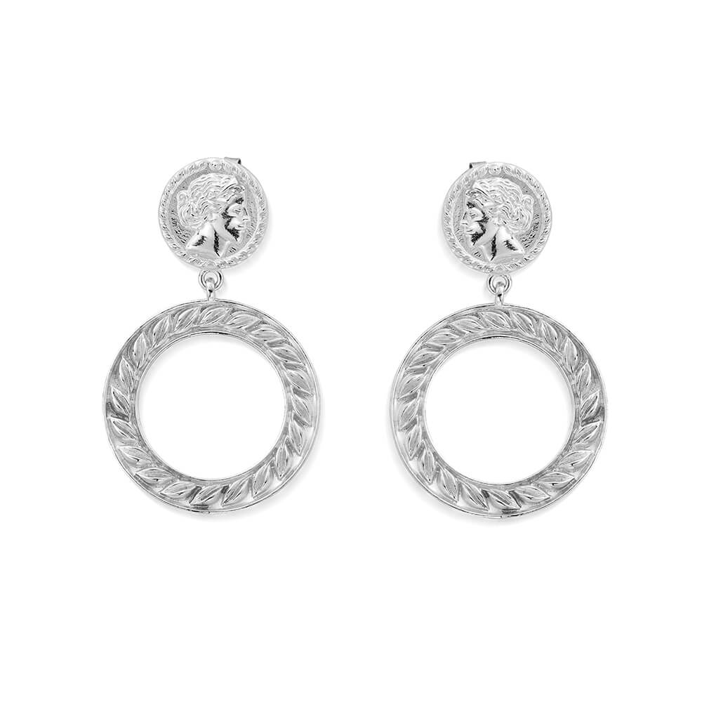 ChloBo
Silver Aphrodite Goddess Statement Earrings