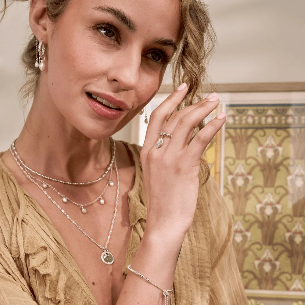 Chlobo 925 Sterling Silver Ethereal Pearl Drop Earrings - Image 4