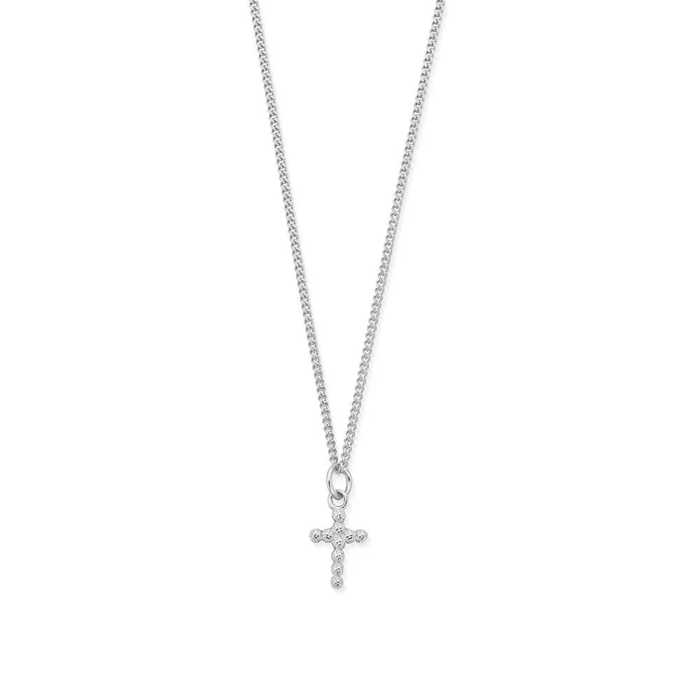 ChloBo Men's
Silver
Curb Chain Cross Necklace