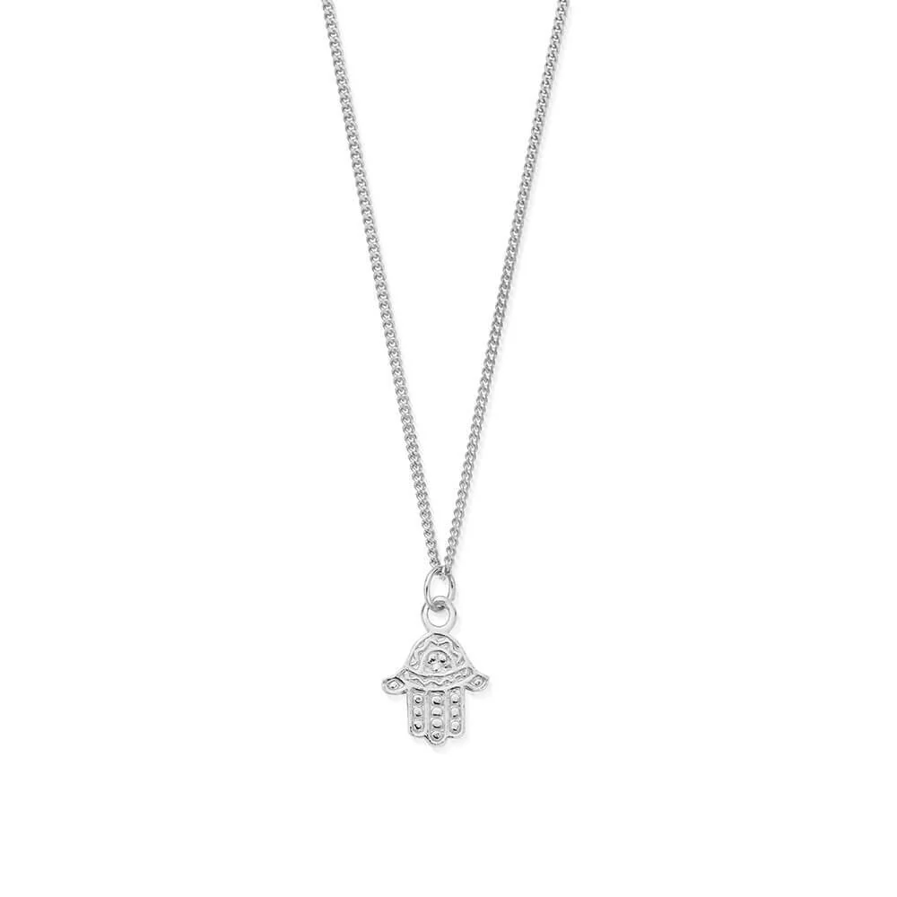 ChloBo Men's
Silver
Curb Chain Hamsa Necklace