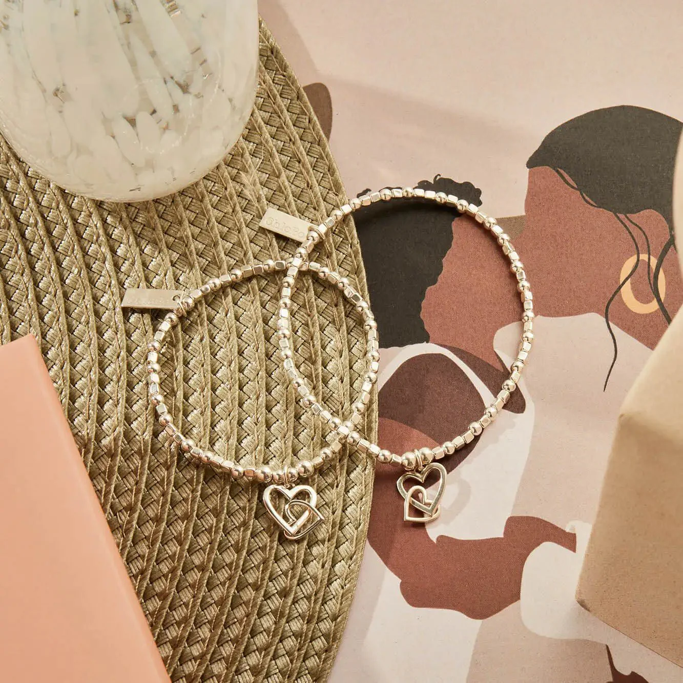 ChloBo Children's Silver Interlocking Love bracelet - Image 3