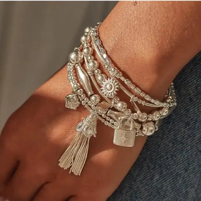 ChloBo Silver Cute Charm Elephant Bracelet - Image 2