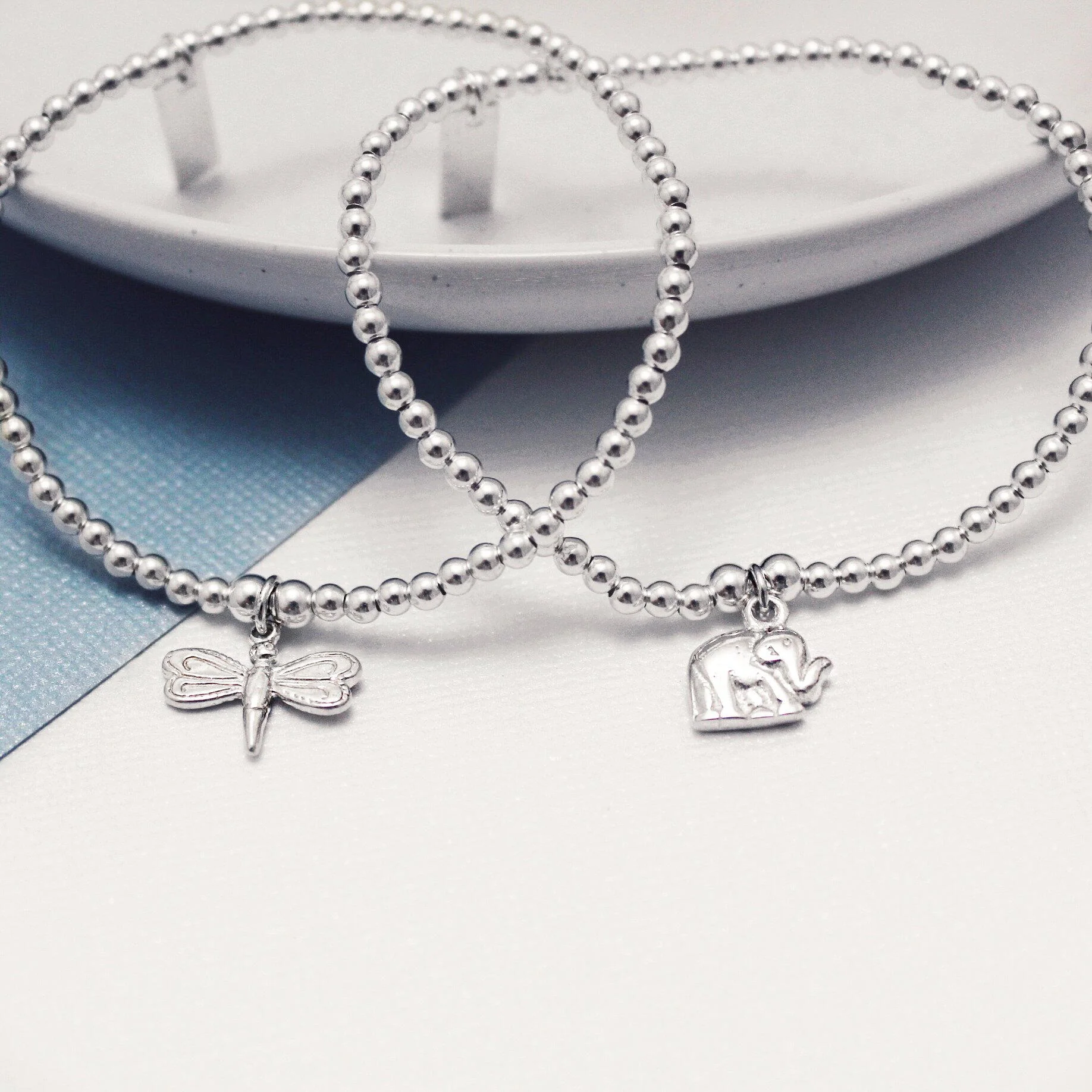 ChloBo Silver Cute Charm Elephant Bracelet - Image 3
