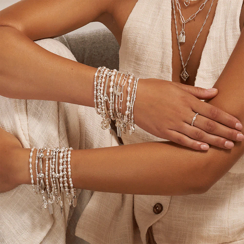 ChloBo Silver Didi Tassel Bracelet - Image 4