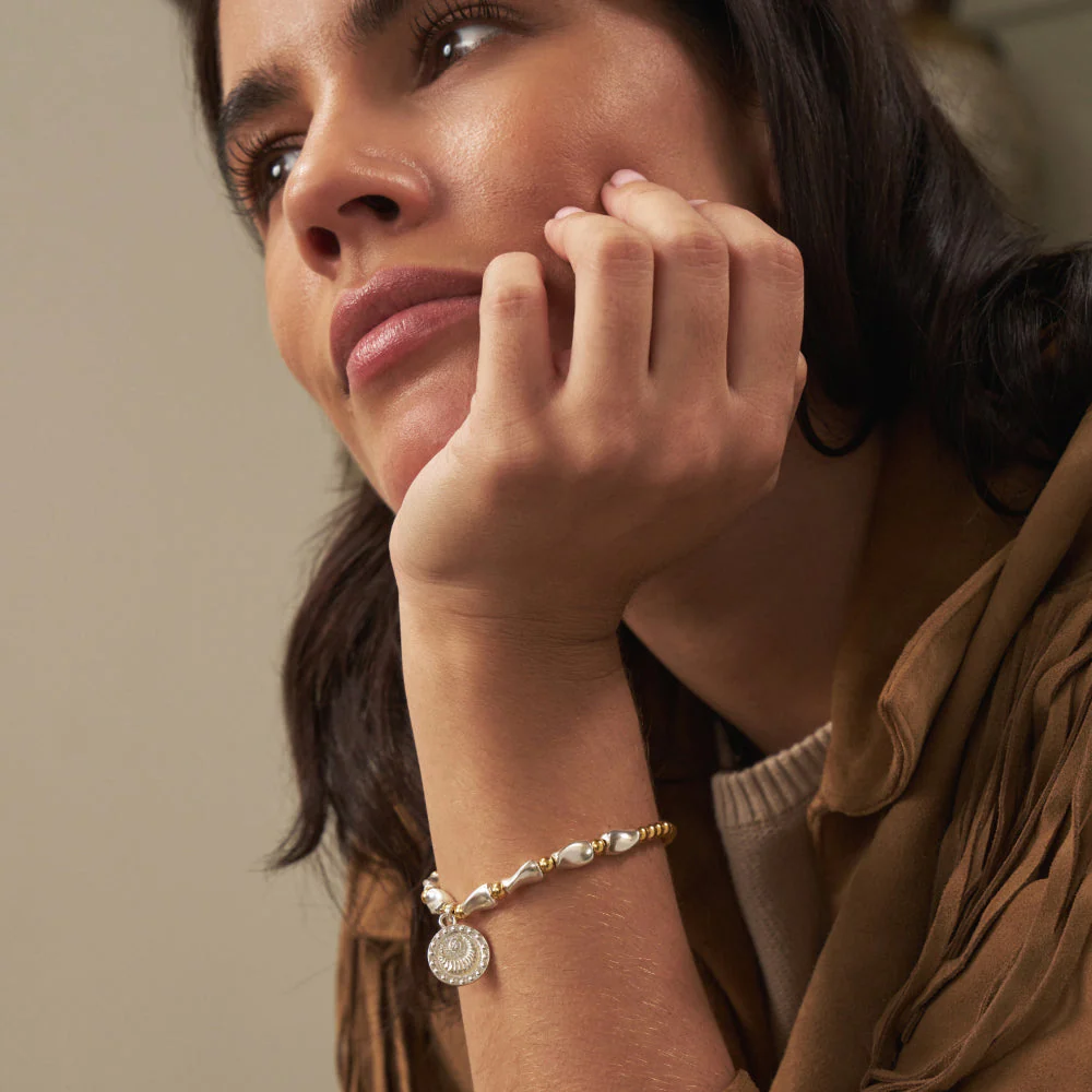 ChloBo Gold and Silver Mixed Metal Rising Woman Bracelet - Image 2