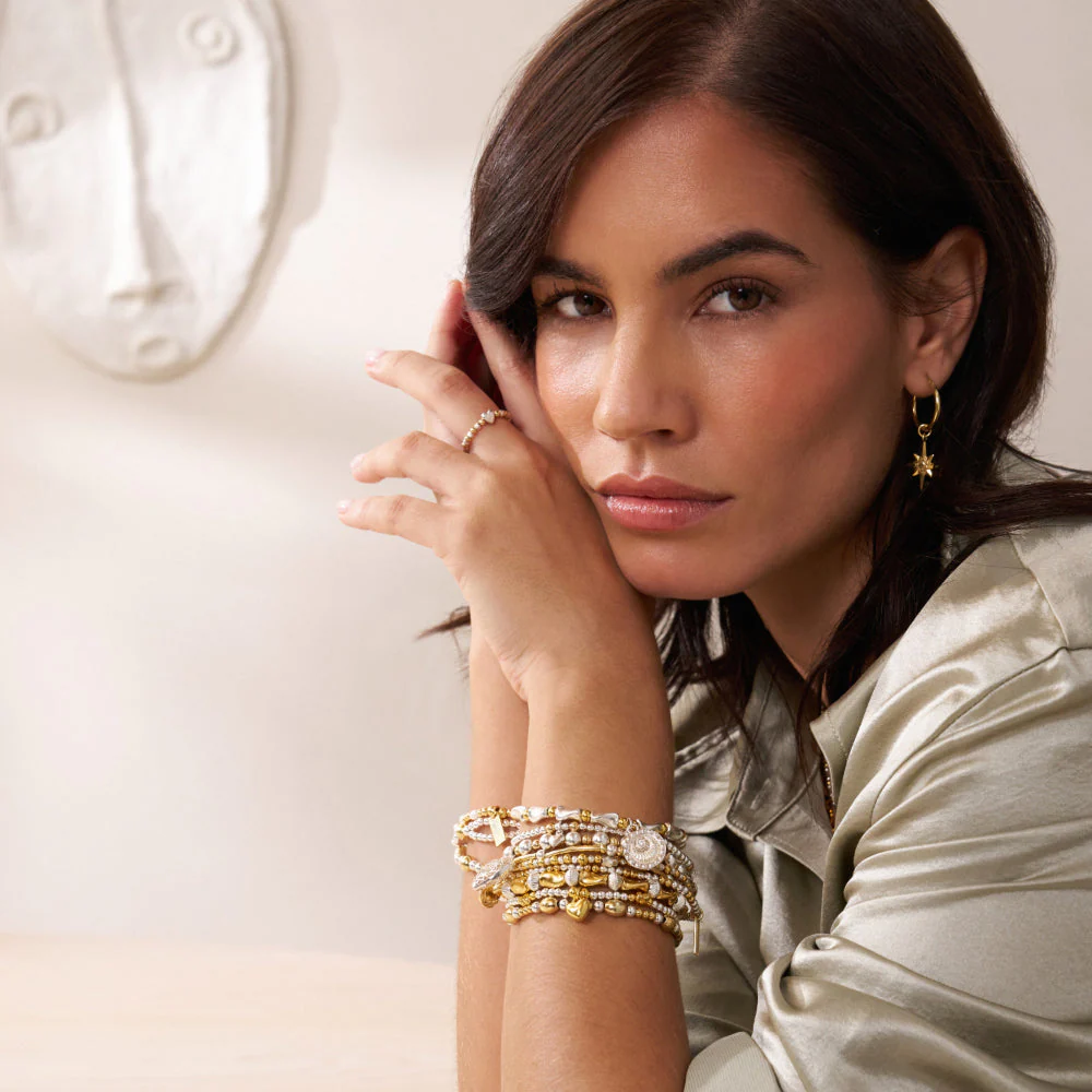 ChloBo Gold and Silver Mixed Metal Rising Woman Bracelet - Image 3