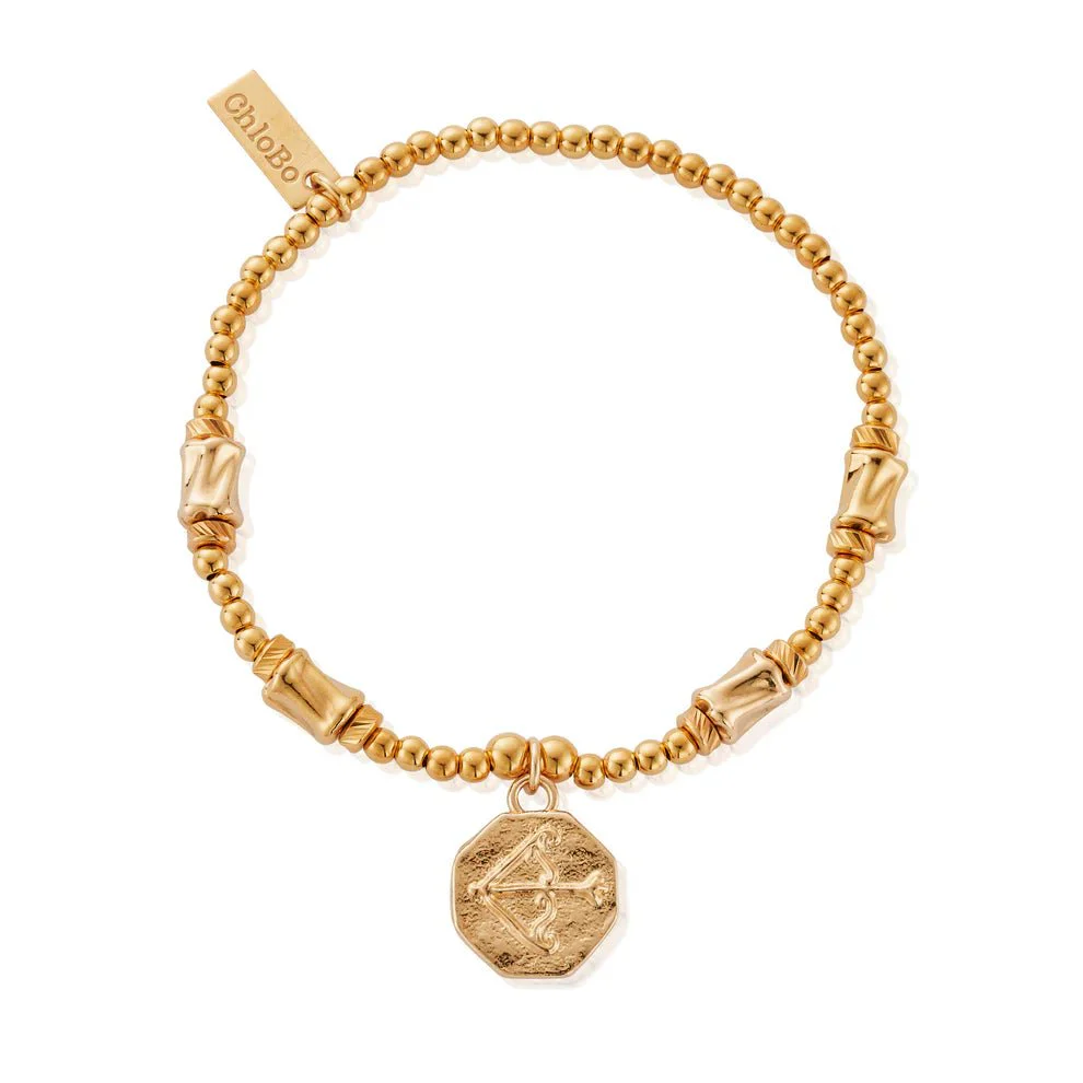 ChloBo Gold Cute Charm Chunky Twist Arrow Bracelet