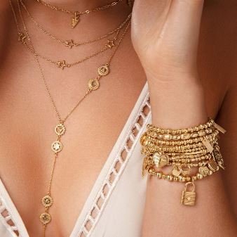 ChloBo Gold Didi Heavenly Heart Bracelet - Image 4