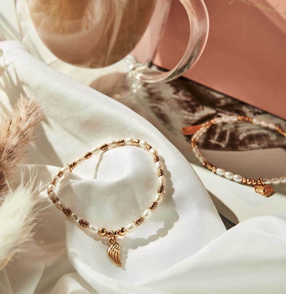 ChloBo Gold and Pearl Forever And Always Bracelet - Image 3