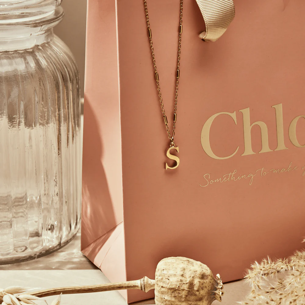 ChloBo Gold Initials A-Z Necklace - Image 3