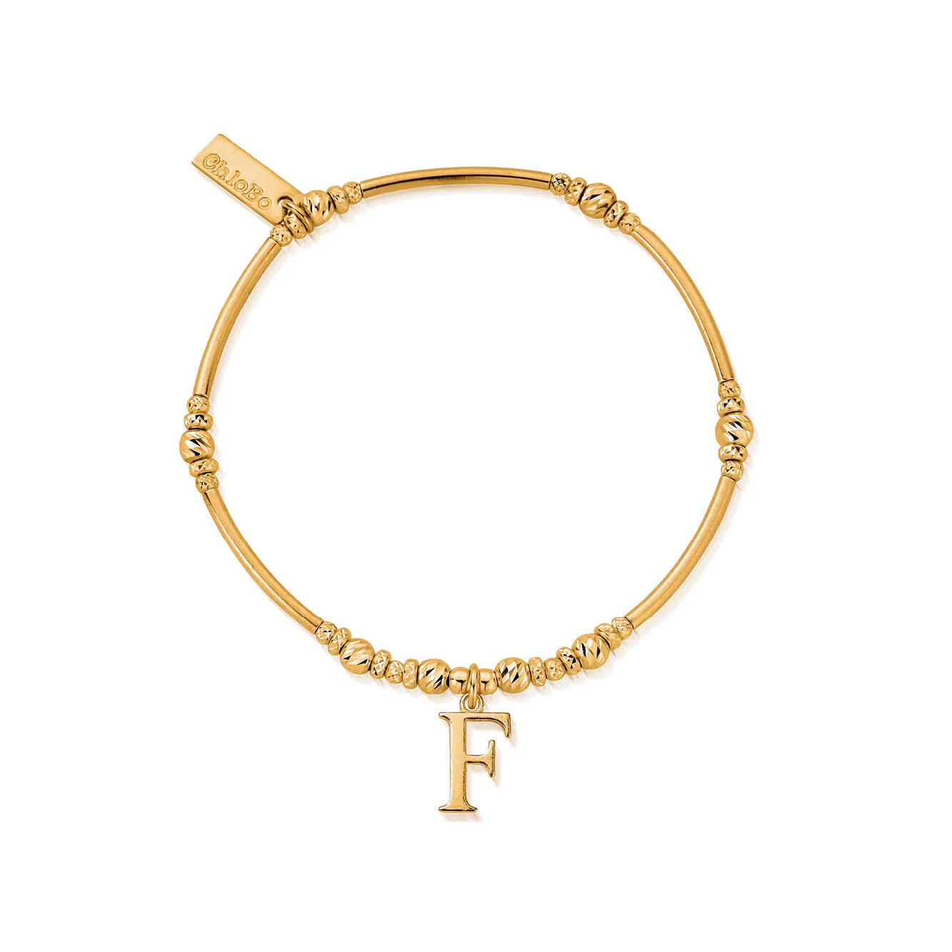 ChloBo Gold Initials A-Z Bracelet - Image 13