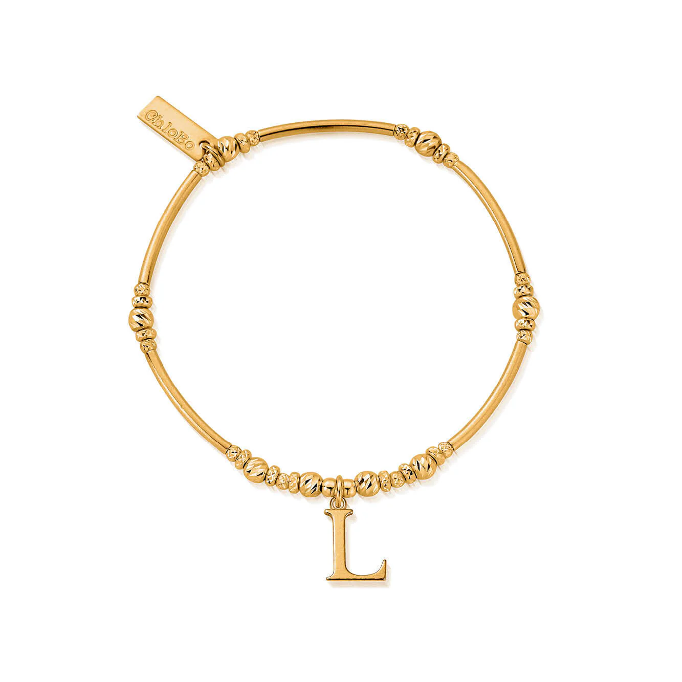 ChloBo Gold Initials A-Z Bracelet - Image 19