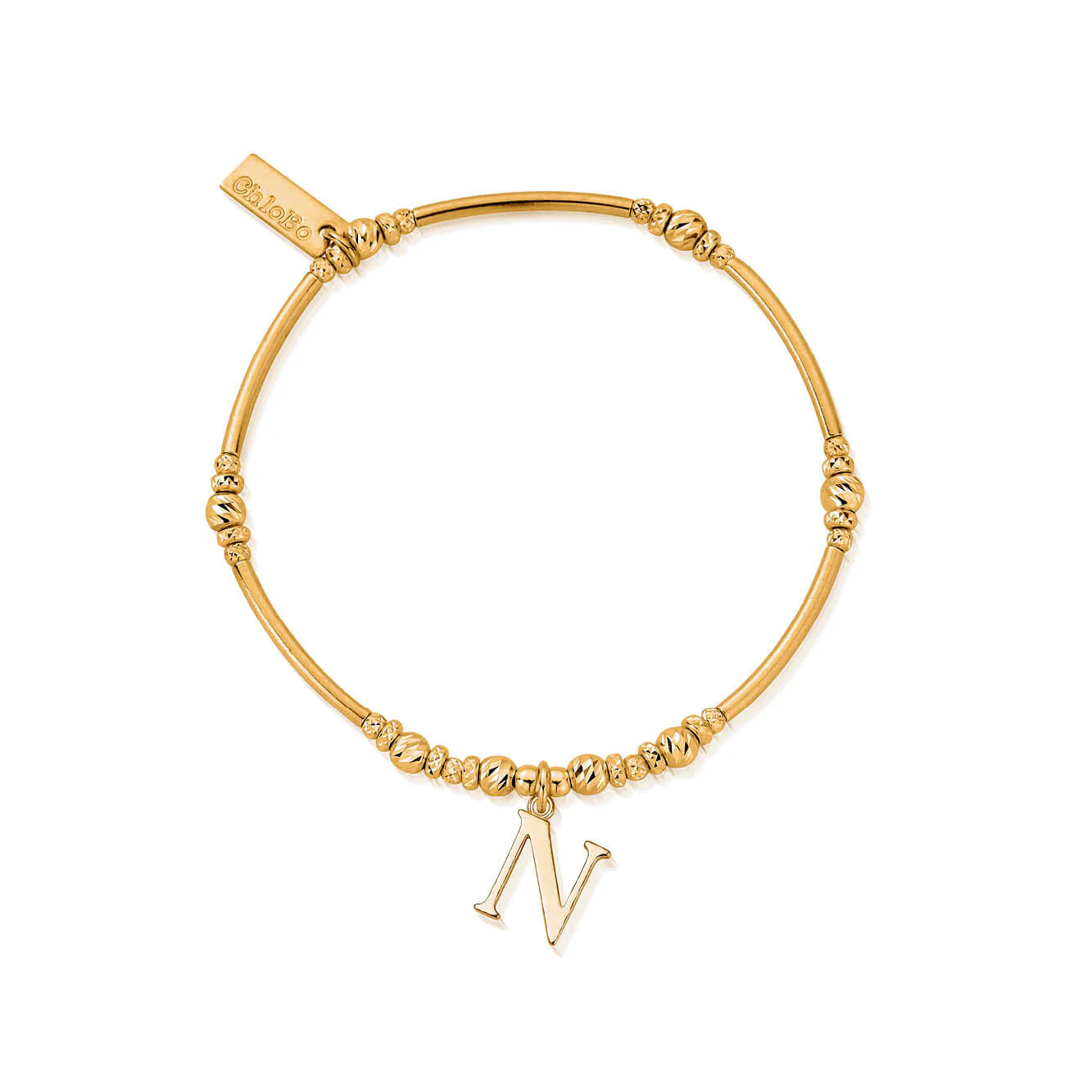 ChloBo Gold Initials A-Z Bracelet - Image 21