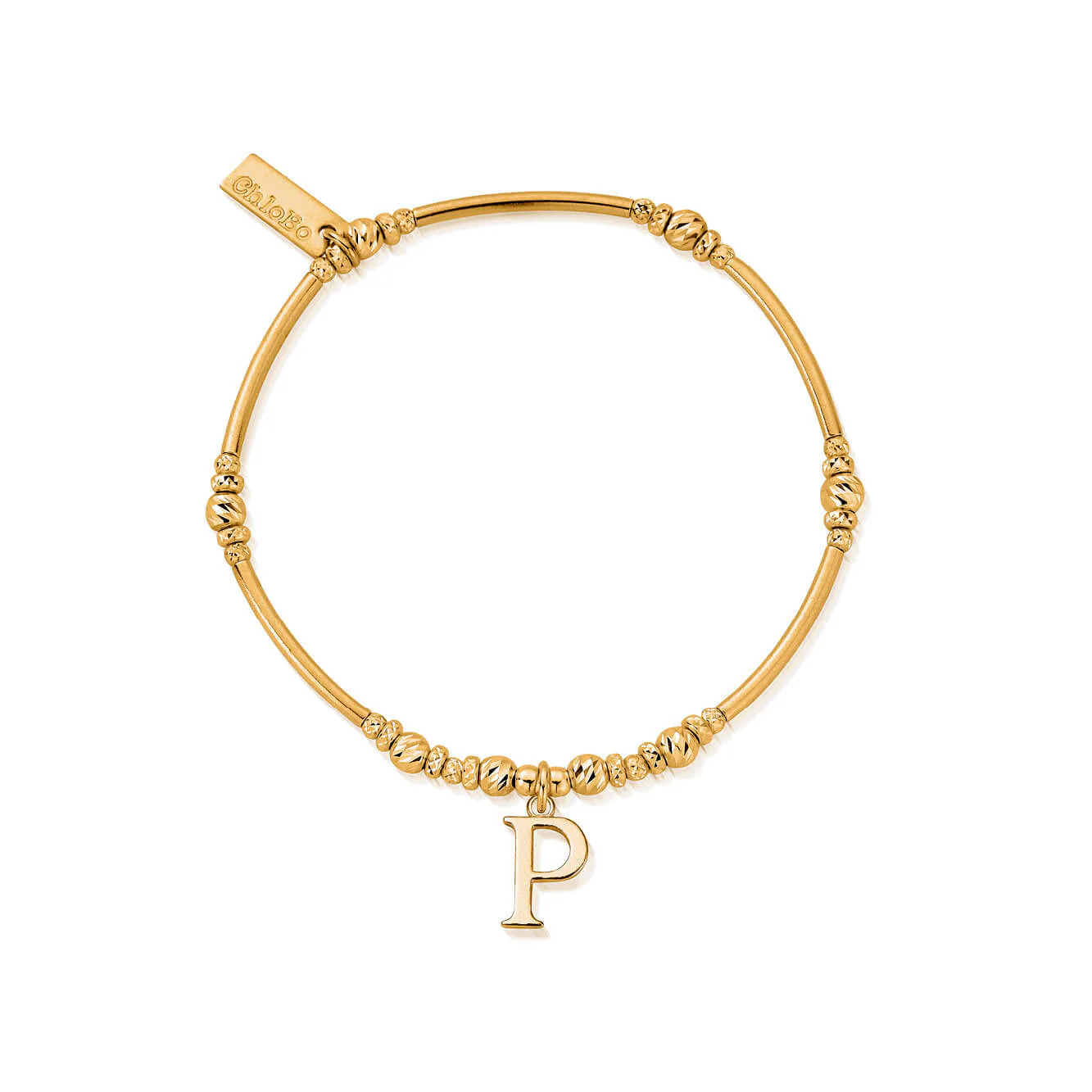 ChloBo Gold Initials A-Z Bracelet - Image 23
