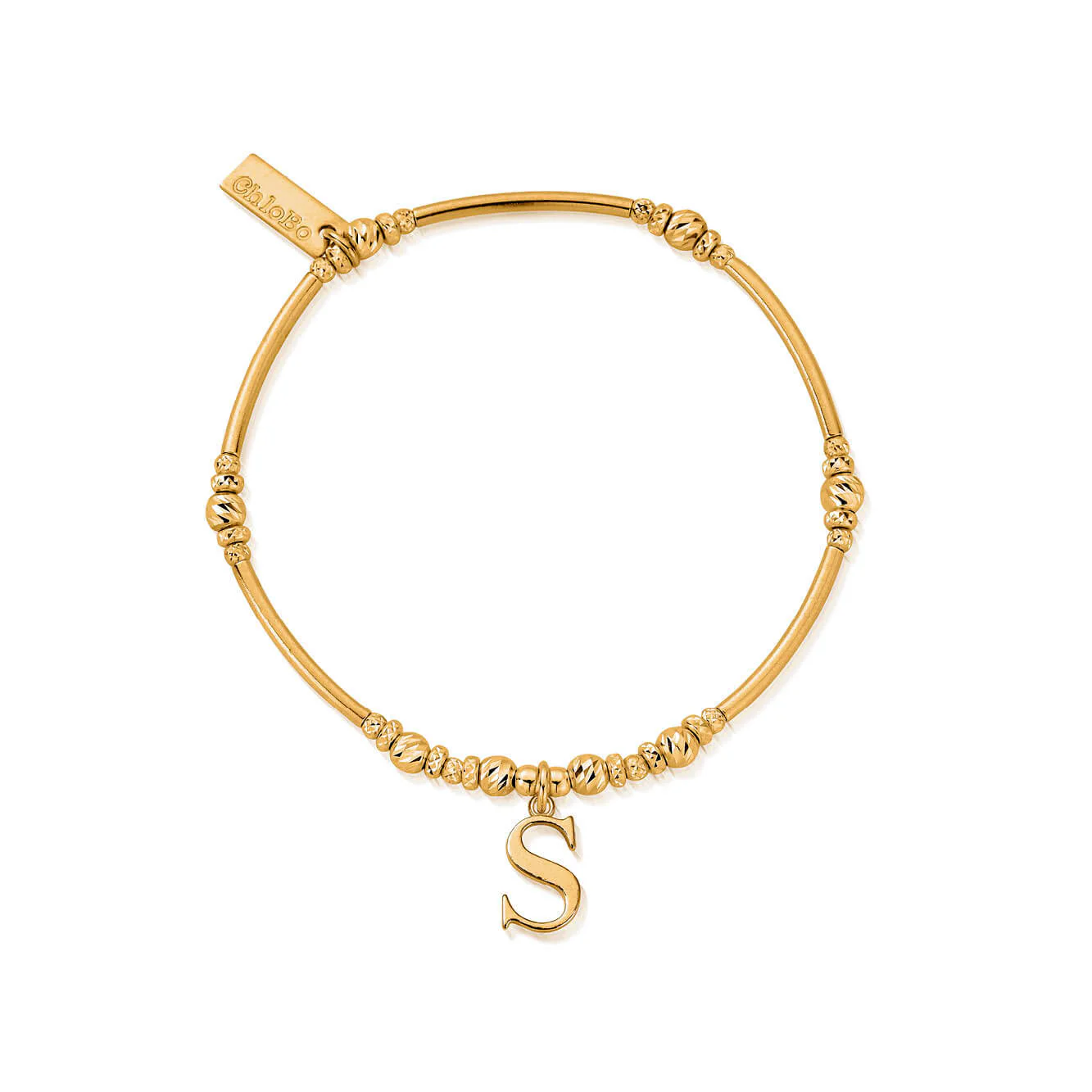 ChloBo Gold Initials A-Z Bracelet - Image 26