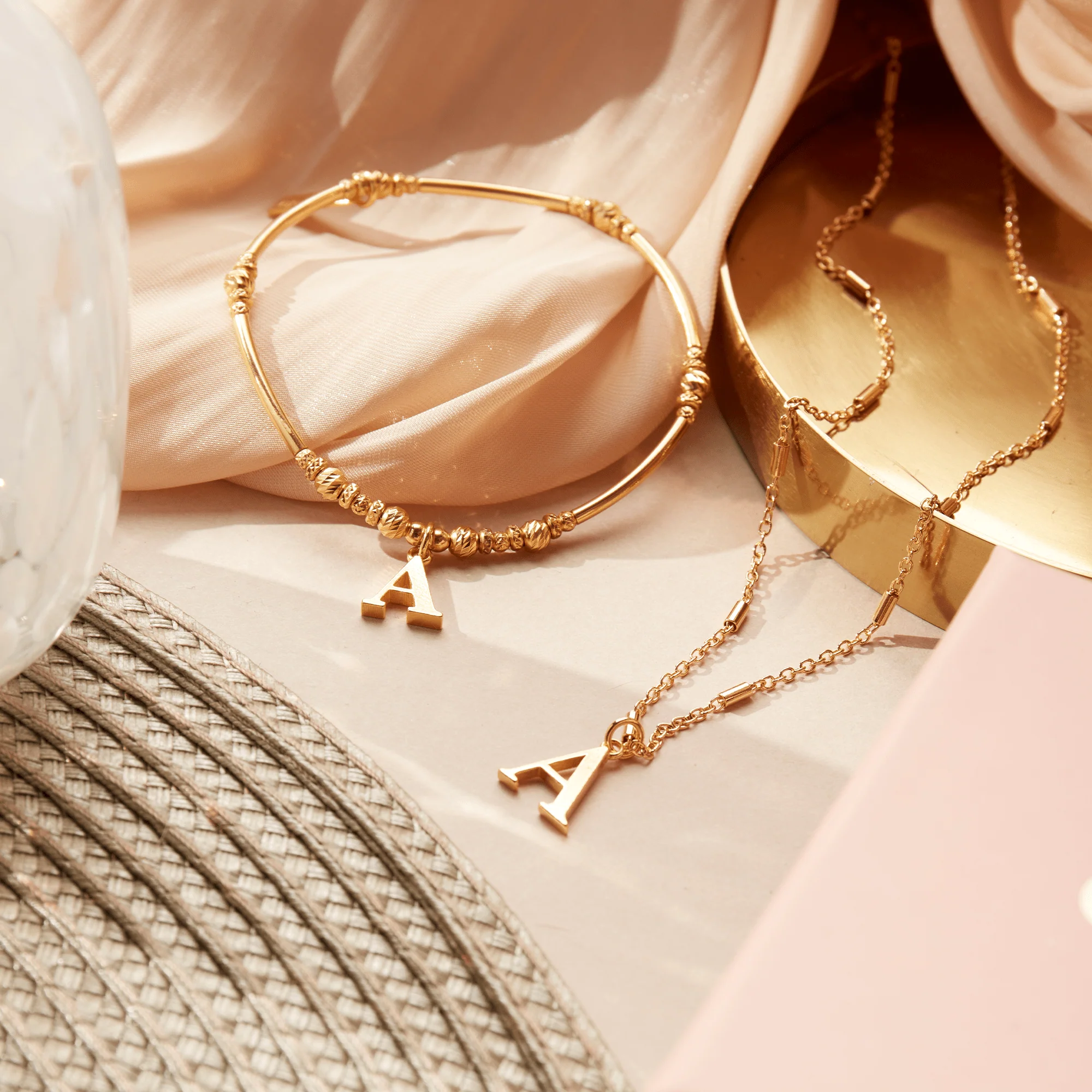 ChloBo Gold Initials A-Z Bracelet - Image 3