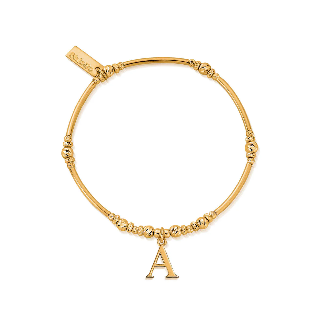 ChloBo Gold Initials A-Z Bracelet - Image 8