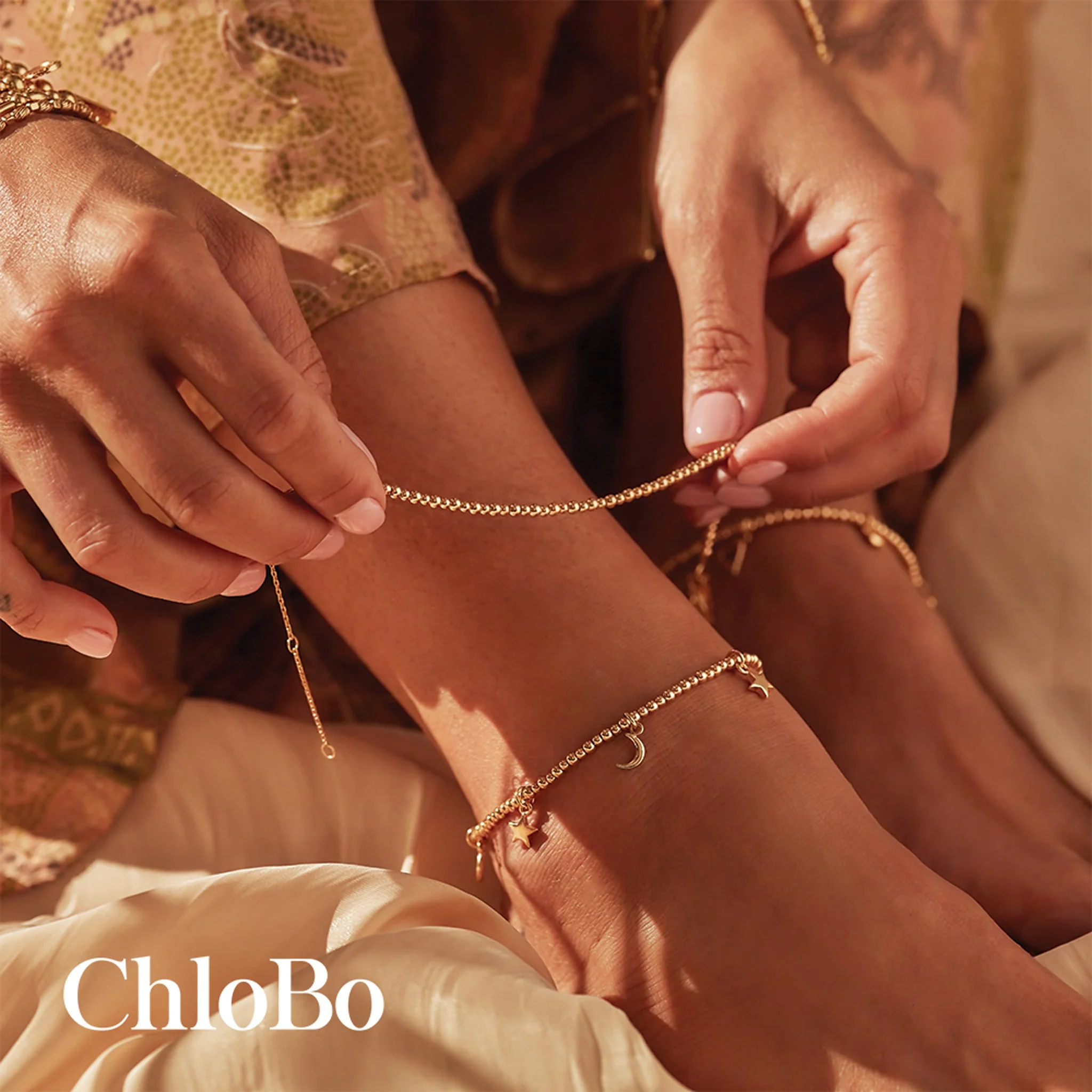 ChloBo Gold Mini Cute Anklet - Image 4