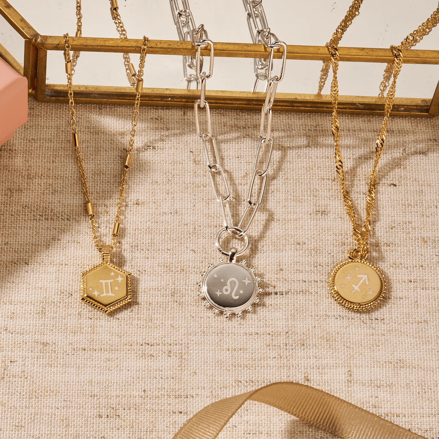 ChloBo Gold Zodiac Moon Coin Necklace - Image 4