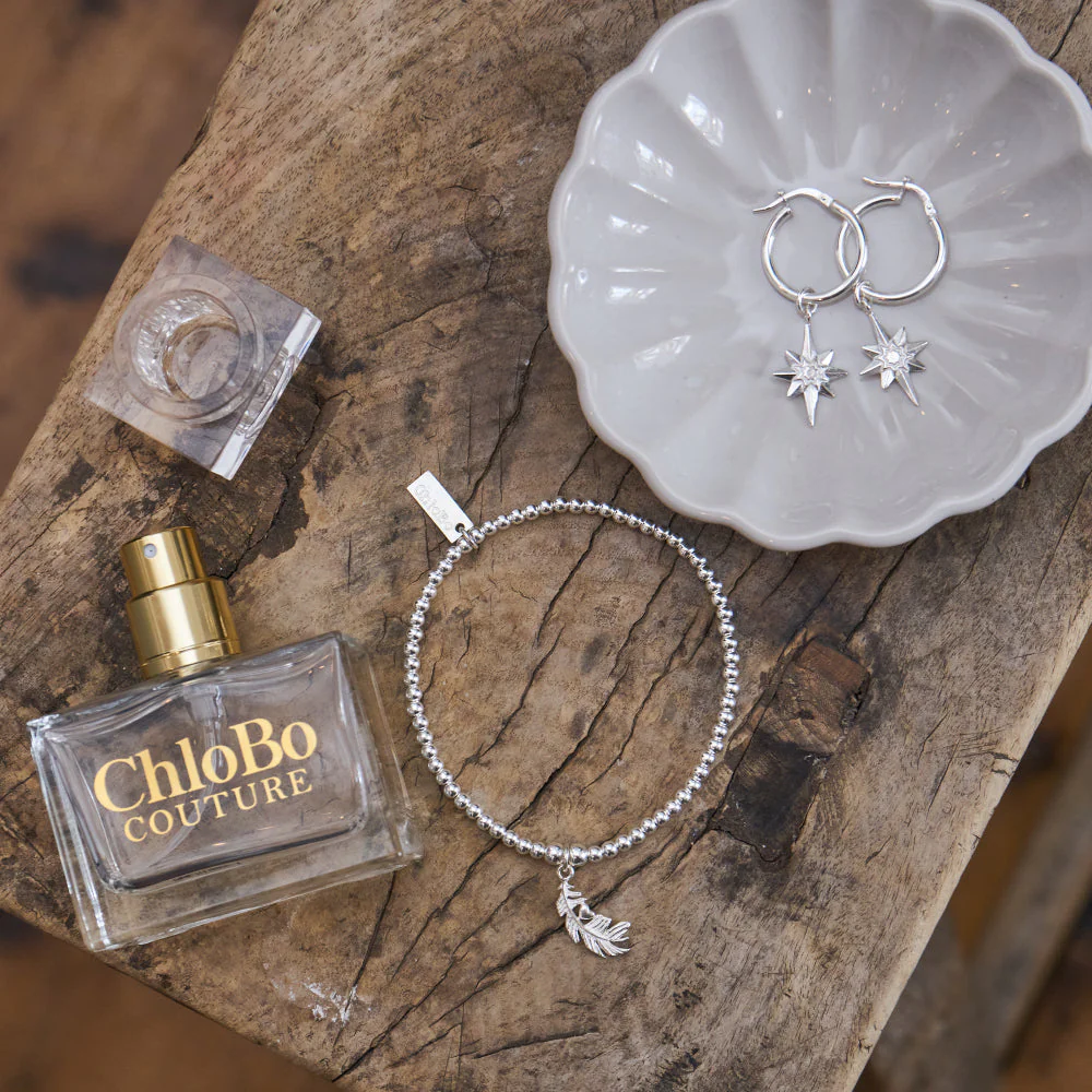 ChloBo Silver Lucky Star Hoop Earrings - Image 6