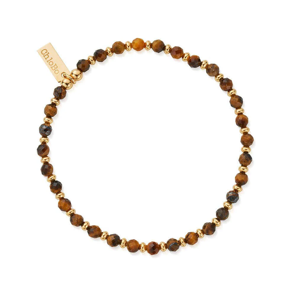 ChloBo Men's
Gold Tiger's Eye Mini Disc Bracelet