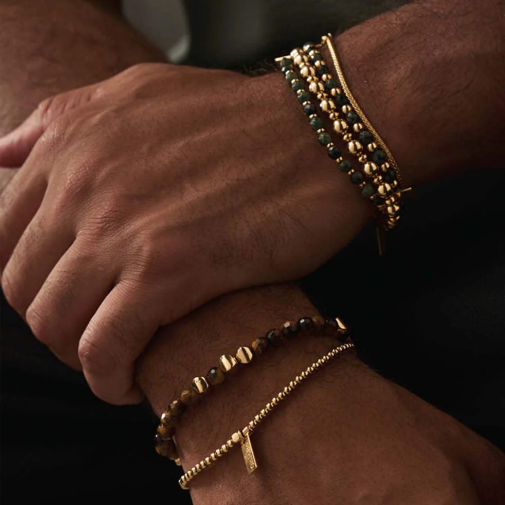 ChloBo Men's
Gold Tiger's Eye Urban Set Of 2 - Image 2