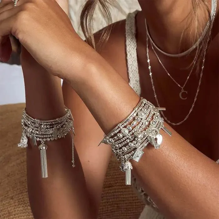 ChloBo Silver Mini Ball Lock & Key Bracelet - Image 3