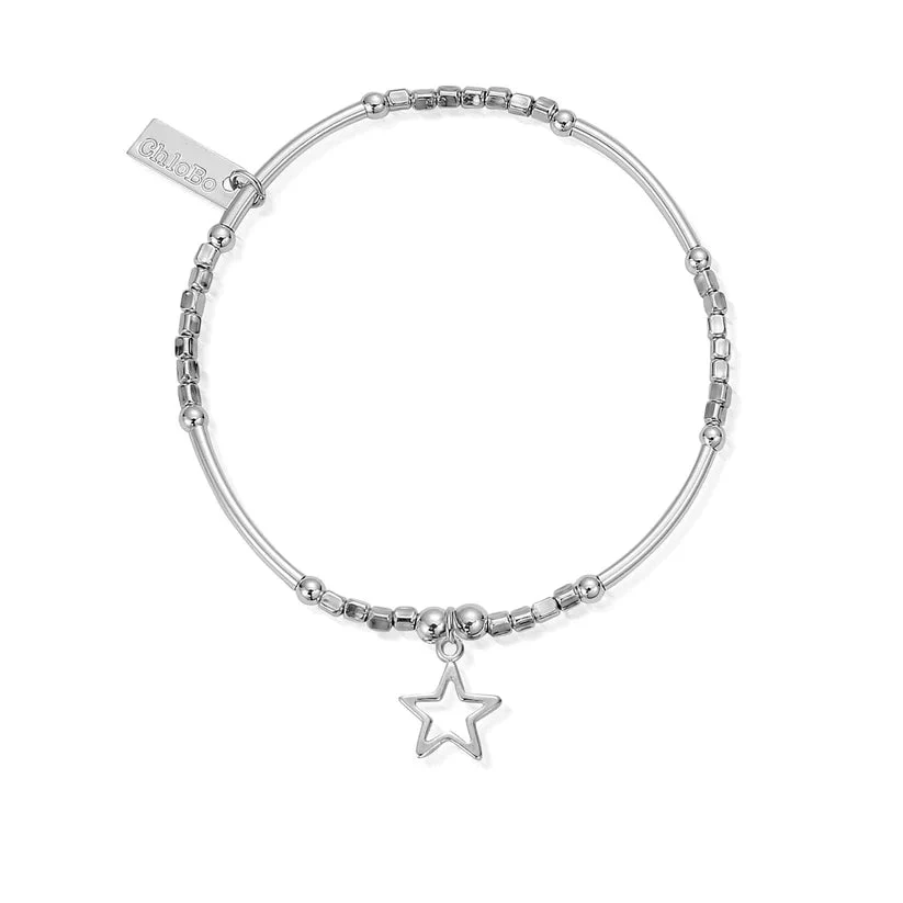 ChloBo
Silver Mini Noodle Open Star Bracelet