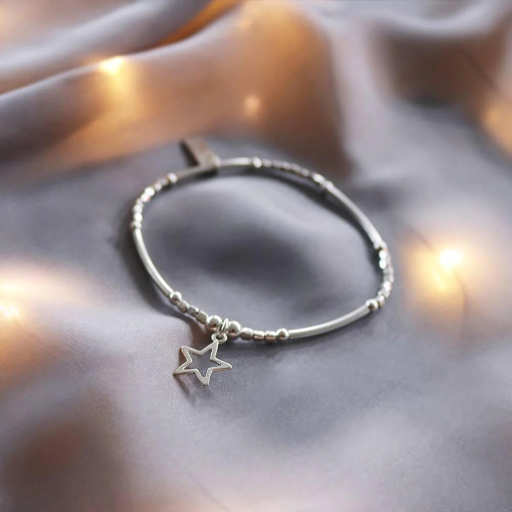 ChloBo
Silver Mini Noodle Open Star Bracelet - Image 2