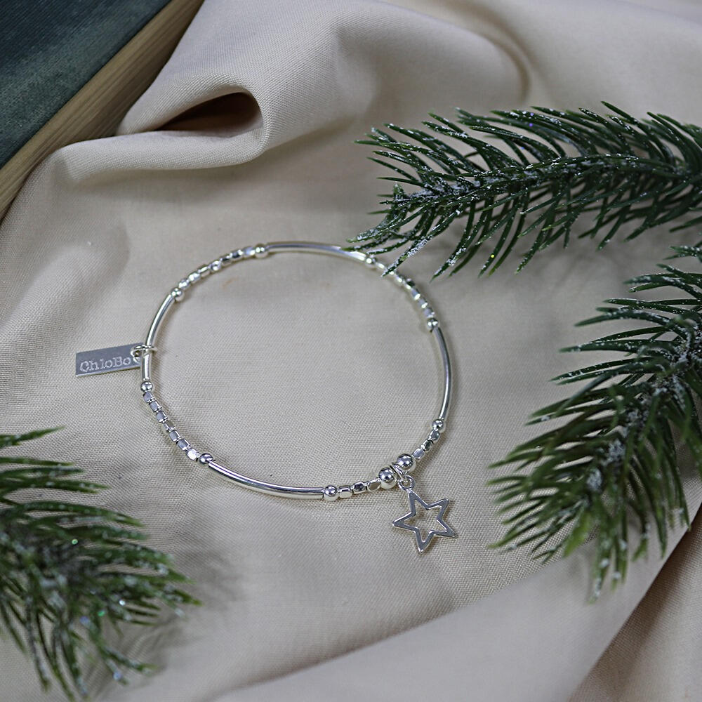 ChloBo
Silver Mini Noodle Open Star Bracelet - Image 3