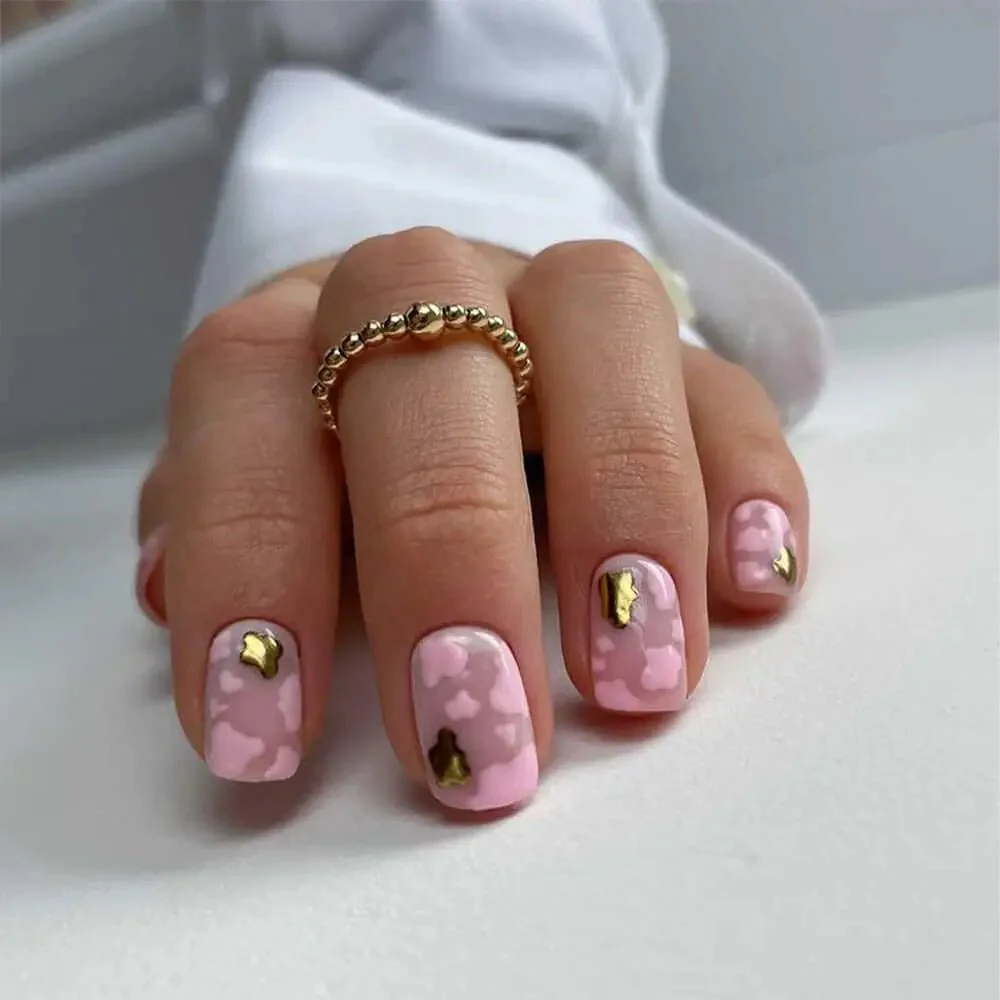 ChloBo Gold Plain Mini Ball Ring - Image 2